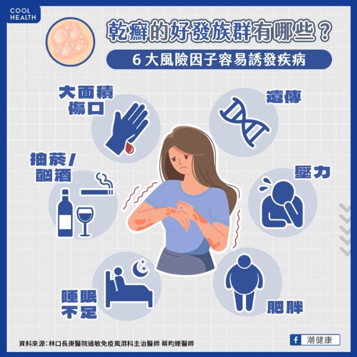 皮膚發癢小心是「乾癬」!3警訊把握黃金治療期