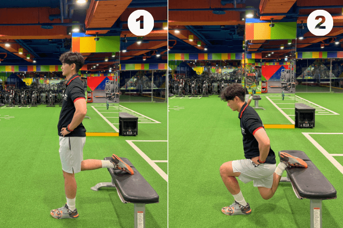 保加利亞分腿蹲 分解動作