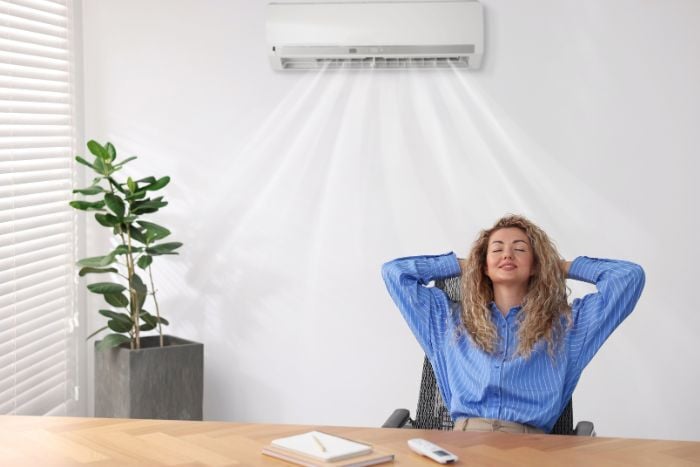 a-woman-in-an-air-conditioned-room