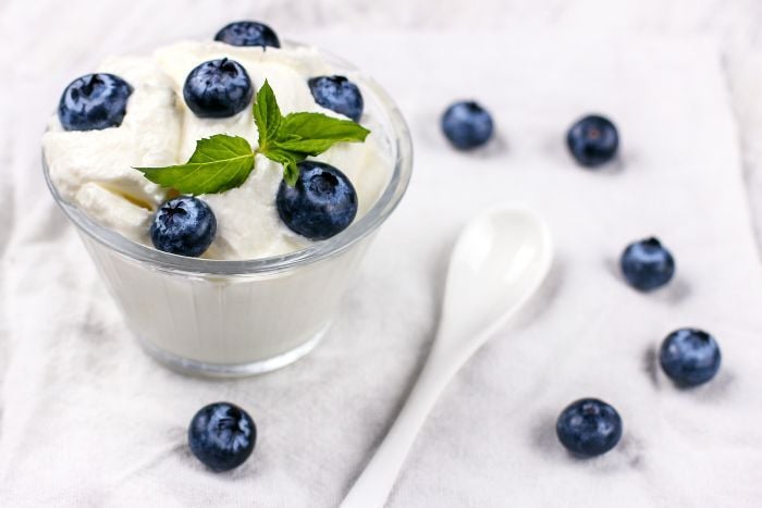 diet-yogurt-with-fresh-blueberries