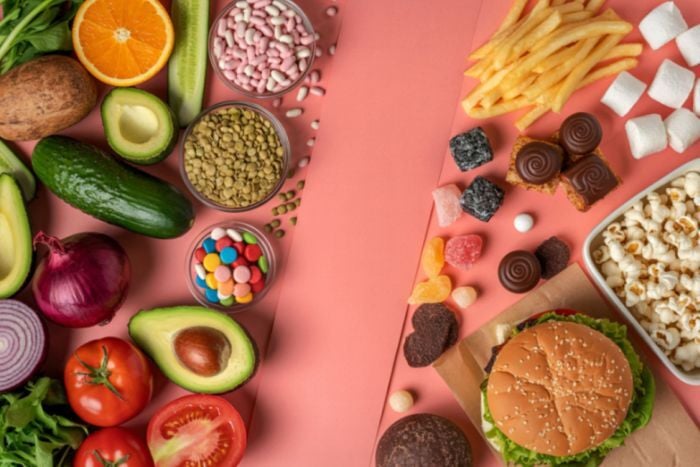 healthy-foods-versus-unhealthy-processed-foods