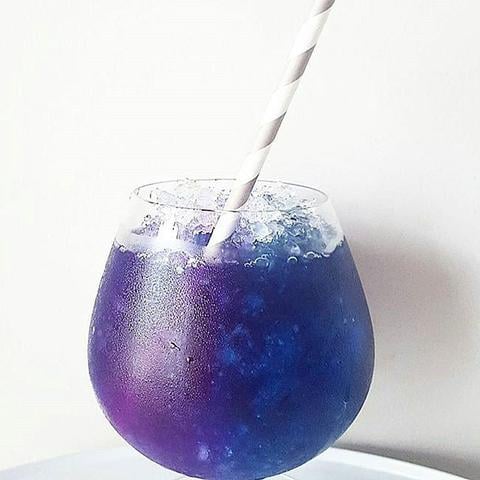 蝶豆花飲料漸層夢幻,網美最愛