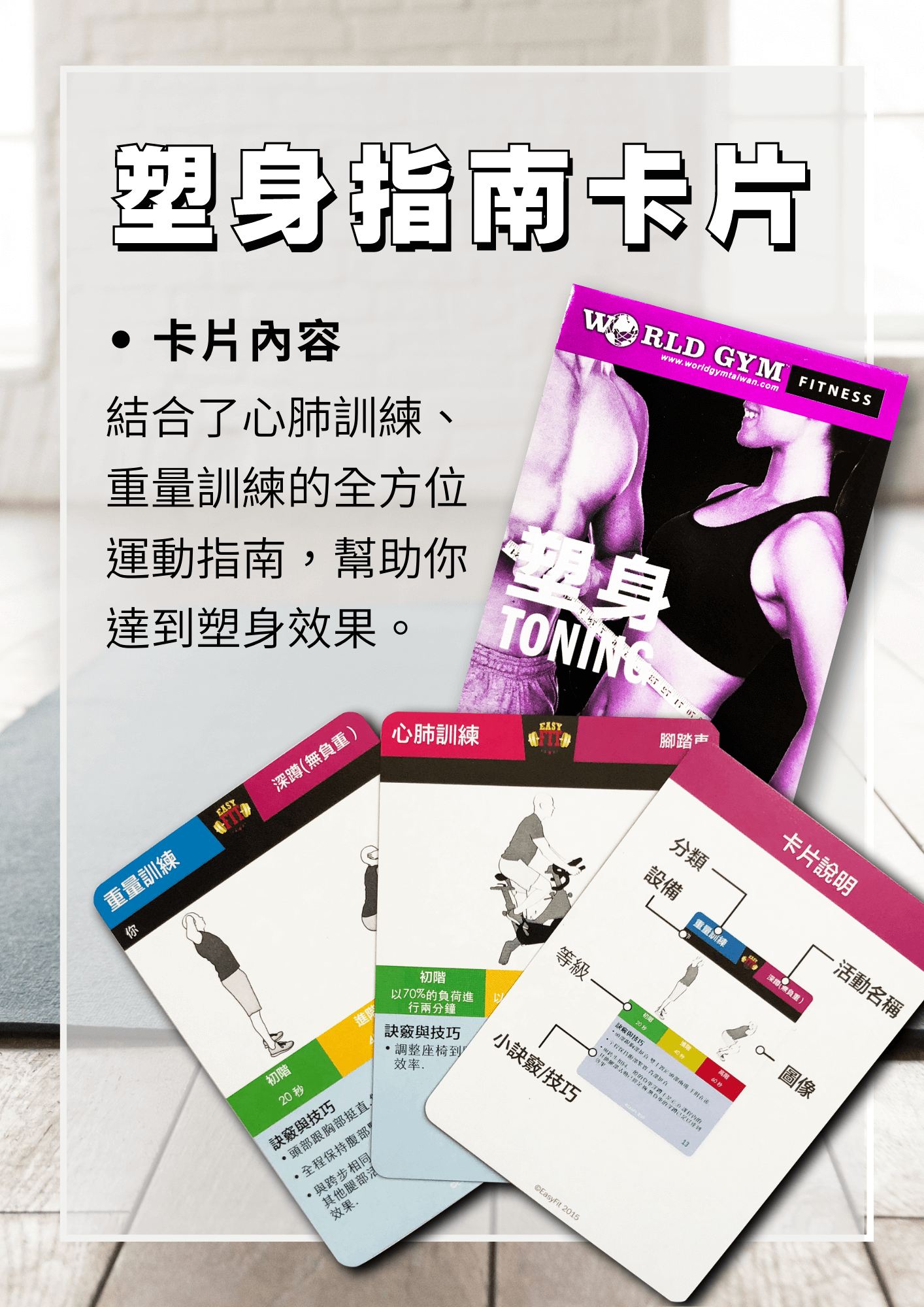 塑身指南卡片 直